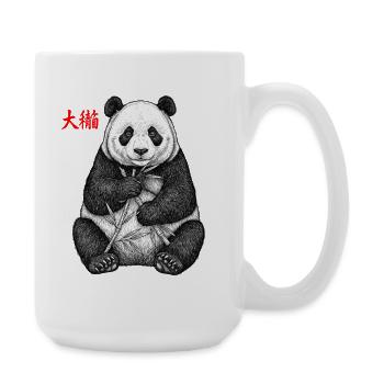 Asian Panda - Large Mug 440 ml - white - Right