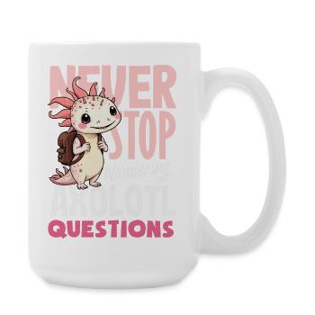Süßes Axolotl Kawaii Axolotl Liebhaber - Große Tasse 440 ml - Weiß - Rechts
