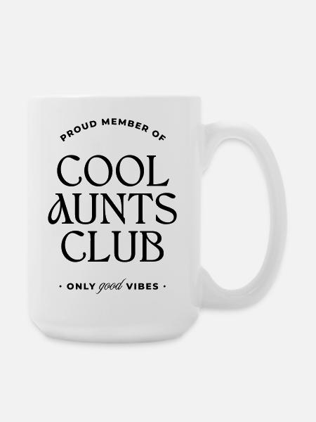 Cool Aunts Club - Große Tasse 440 ml - Weiß