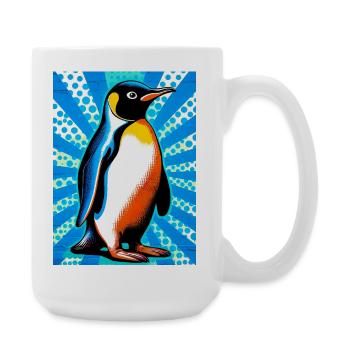 pingouin - Grande tasse 440 ml - blanc - Droite