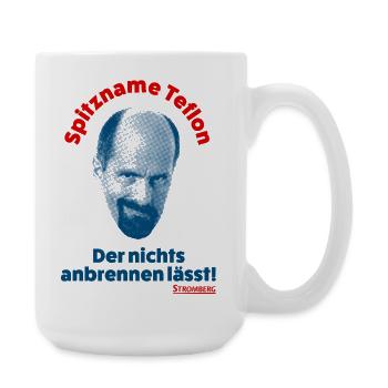 Stromberg Spitzname Teflon Mit Spruch - Große Tasse 440 ml - Weiß - Rechts