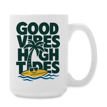 High Tides Sommer - Große Tasse 440 ml - Weiß - Rechts