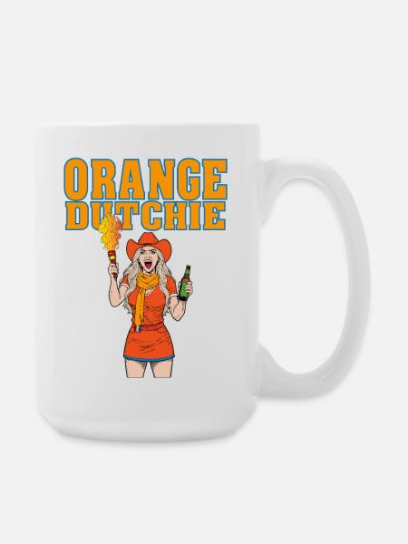 orangedutchie - Large Mug 440 ml - white
