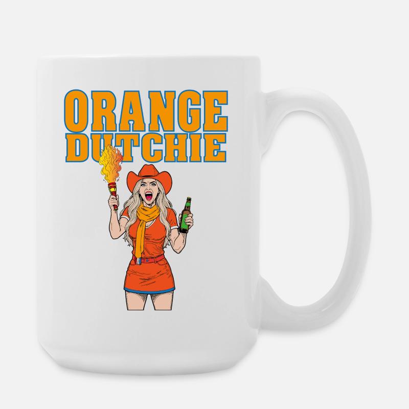 orangedutchie - Large Mug 440 ml - white