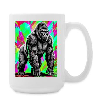 Gorilla - Große Tasse 440 ml - Weiß - Rechts