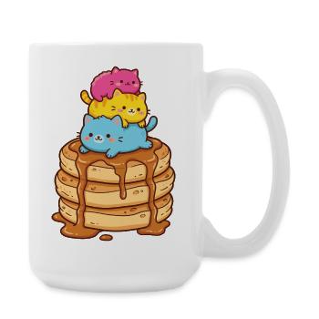 Pride Month LGBTQ - Pansexual Cats - Large Mug 440 ml - white - Right