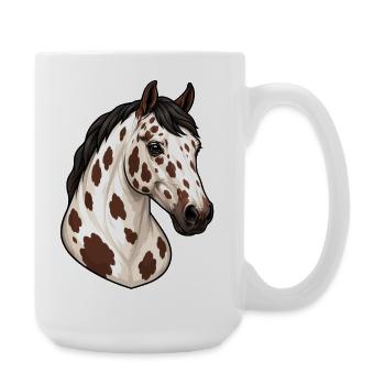 Elegant Appaloosa Horse Portrait - Large Mug 440 ml - white - Right