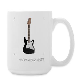 Electric Guitar Poster - Große Tasse 440 ml - Weiß - Rechts