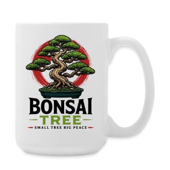 Bonsaï Plante Bonsaï Japonaise - Grande tasse 440 ml - blanc - Droite