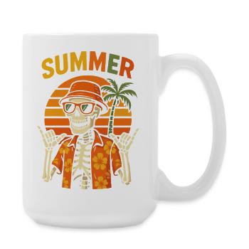 Sun Tiki Skeleton Summer - Large Mug 440 ml - white - Right