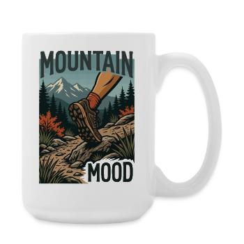 Randonnée - Aventure en plein air - Ambiance montagneuse - Grande tasse 440 ml - blanc - Droite