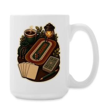Cartes Cribbage Breadboard - Grande tasse 440 ml - blanc - Droite