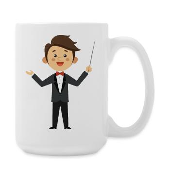 Music Conductor - Large Mug 440 ml - white - Right