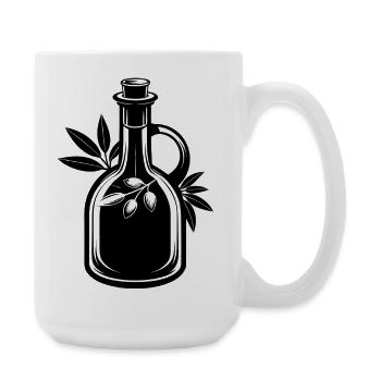 Huile d’olive - Grande tasse 440 ml - blanc - Droite