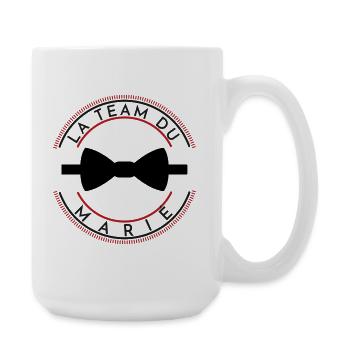 DESIGN STAG DO THE GROOM'S TEAM - Large Mug 440 ml - white - Right