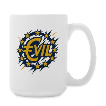 Conception du logo de l’Euro-rebellion - Grande tasse 440 ml - blanc - Droite