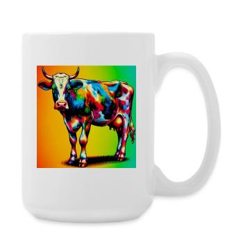 Kuh - Große Tasse 440 ml - Weiß - Rechts