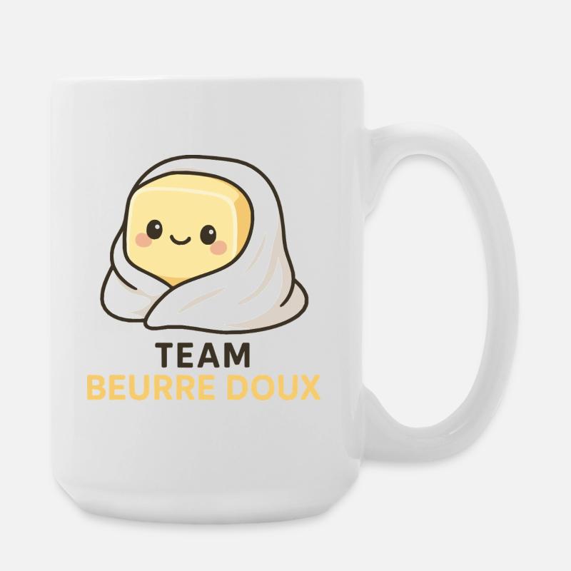 Unsalted butter team - Large Mug 440 ml - white