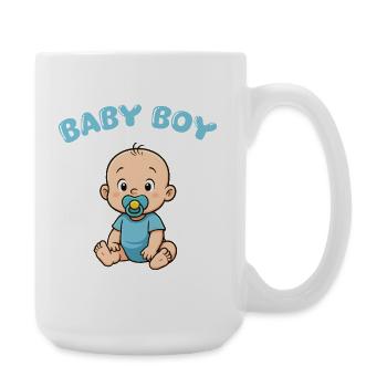 Imprimé Bébé Garçon Mignon - Grande tasse 440 ml - blanc - Droite