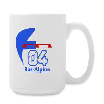 Logo von Bas-Alpine 04 - Große Tasse 440 ml - Weiß - Rechts
