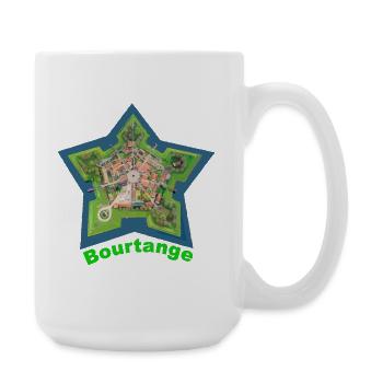 Forme d’étoile Bourtange avec détail forteresse - Grande tasse 440 ml - blanc - Droite