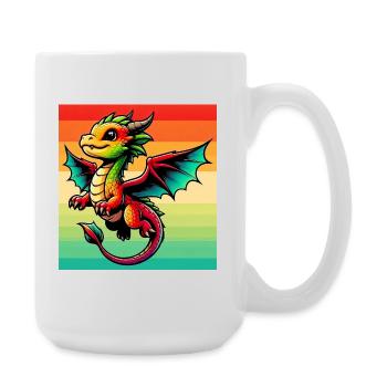 dragon - Grande tasse 440 ml - blanc - Droite