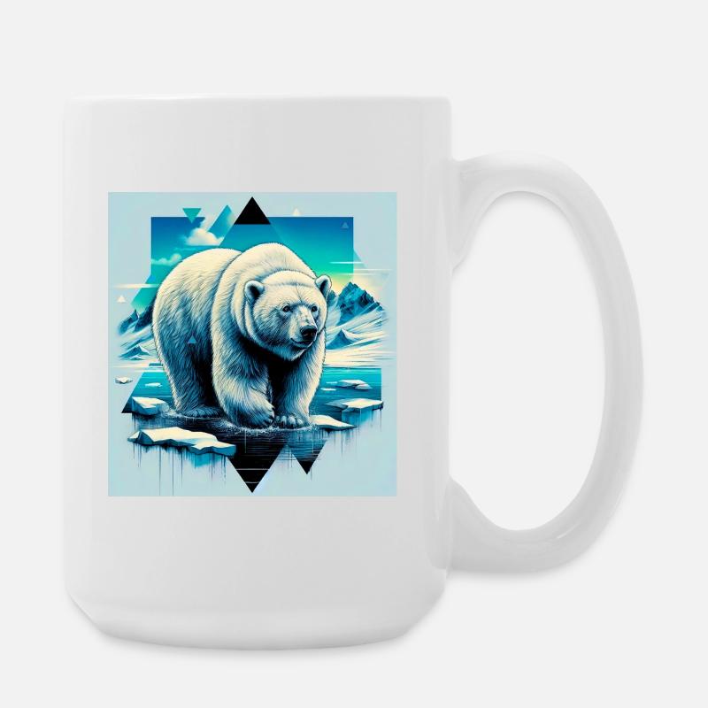 Eisbär - Große Tasse 440 ml - Weiß