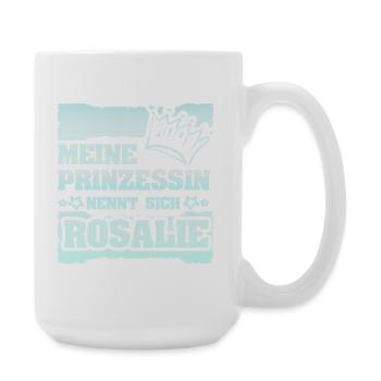 Maedchenname Rosalie - Große Tasse 440 ml - Weiß - Rechts