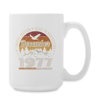 December 1977 Original Edition December Gift - Large Mug 440 ml - white - Right