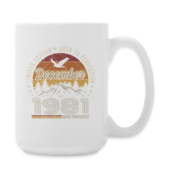 December 1981 Original Edition December Gift - Large Mug 440 ml - white - Right