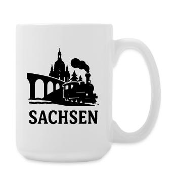 sachsen dresden erzgebirge bundesland - Große Tasse 440 ml - Weiß - Rechts