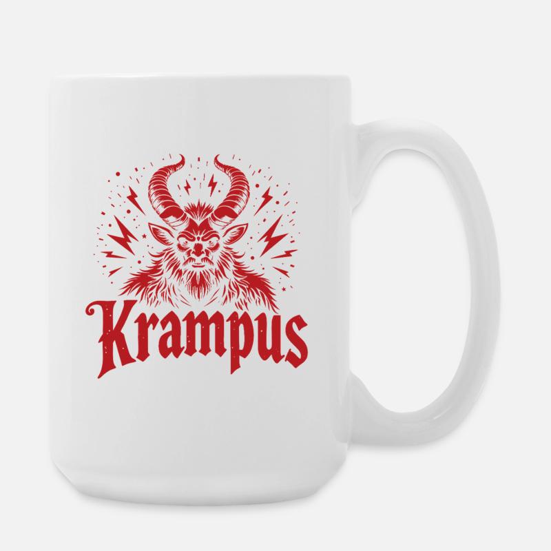 Krampus - Große Tasse 440 ml - Weiß