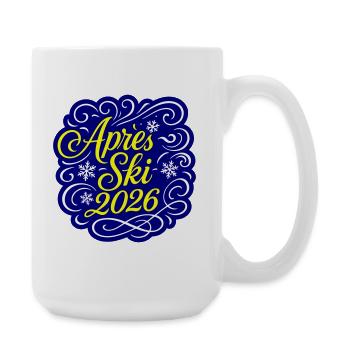 Apres Ski 2026 Party - Große Tasse 440 ml - Weiß - Rechts