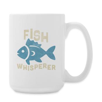 Fish Whisperer - Large Mug 440 ml - white - Right