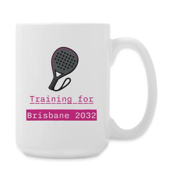 Padel Training Brisbane 2032 - Large Mug 440 ml - white - Right