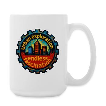 Urbex - Urban Exploration - Large Mug 440 ml - white - Right