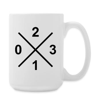 Code téléphonique 0231 – Chemise Ruhrpott Liebe Dortmund - Grande tasse 440 ml - blanc - Droite