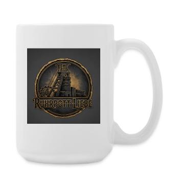 RuhrpottLiebe Stahlwerk Motif - Large Mug 440 ml - white - Right