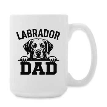 Papa Labrador - Grande tasse 440 ml - blanc - Droite