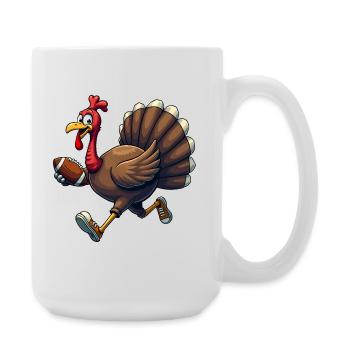 Thanksgiving Football Turkey - Large Mug 440 ml - white - Right