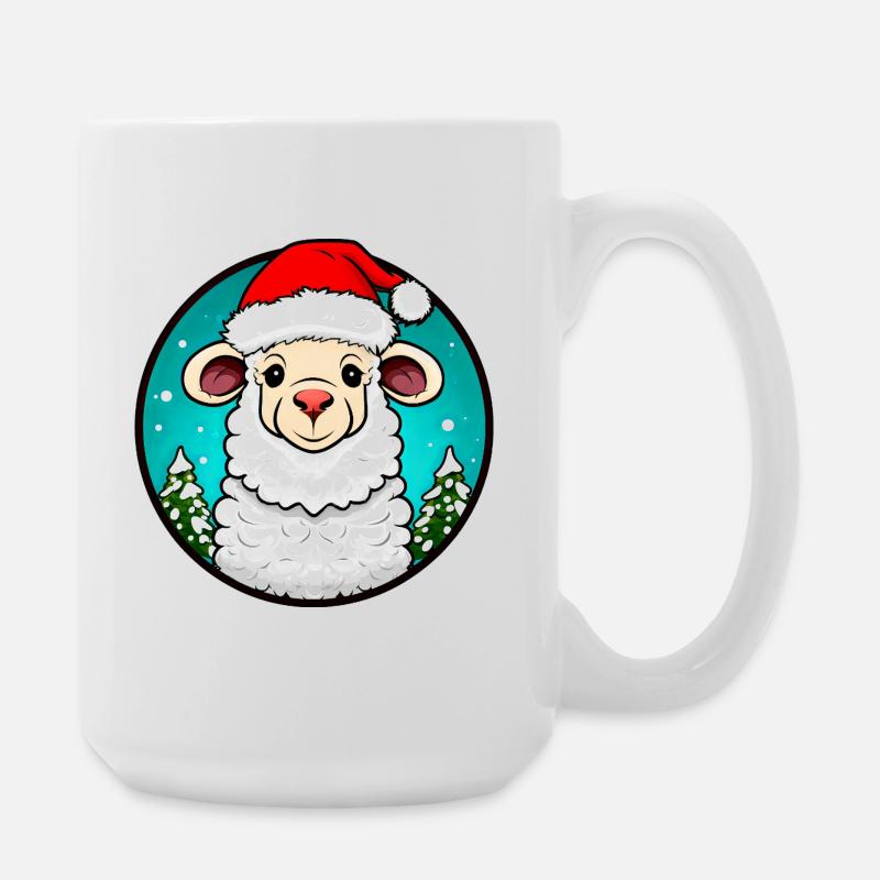 Sheep Christmas - Large Mug 440 ml - white