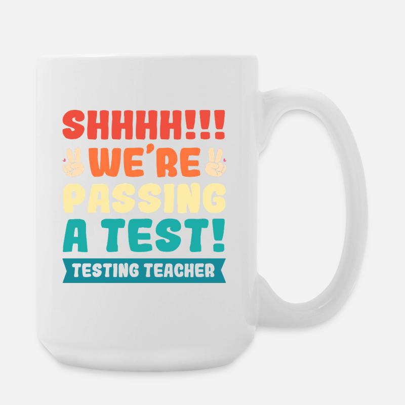 Lehrer Prüfung - Große Tasse 440 ml - Weiß