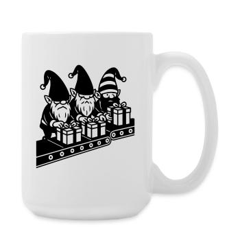 Weight Assembly Line Gifts Factory - Large Mug 440 ml - white - Right