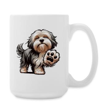 Havaneser Havaneserbesitzer Havaneserhalter - Große Tasse 440 ml - Weiß - Rechts