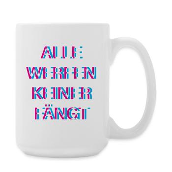 Hardtekk Tekk - Große Tasse 440 ml - Weiß - Rechts