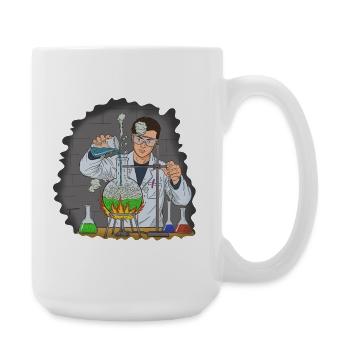 Maître expérimentateur en chimie du feu - Grande tasse 440 ml - blanc - Droite