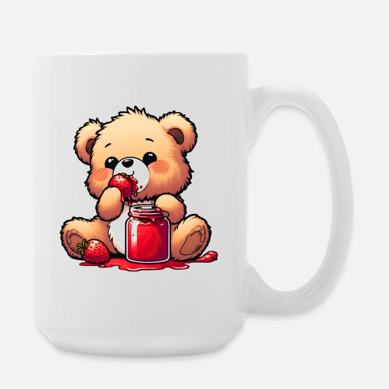 Bärchen Teddybär Bär - Große Tasse 440 ml - Weiß