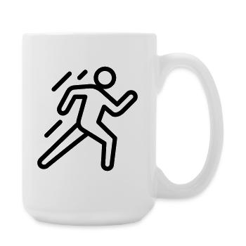 Evakuierung - Große Tasse 440 ml - Weiß - Rechts