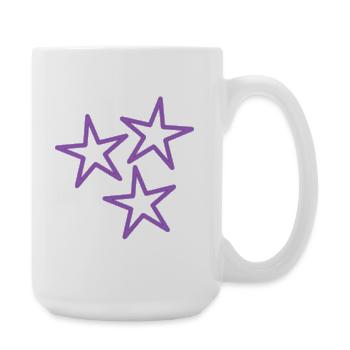 VALENTINSTAG. HERZ. ICH LIEBE DICH. ICH LIEBE DICH - Große Tasse 440 ml - Weiß - Rechts