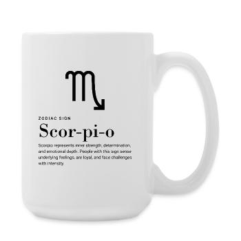 Scorpion - Signe du zodiaque - Grande tasse 440 ml - blanc - Droite